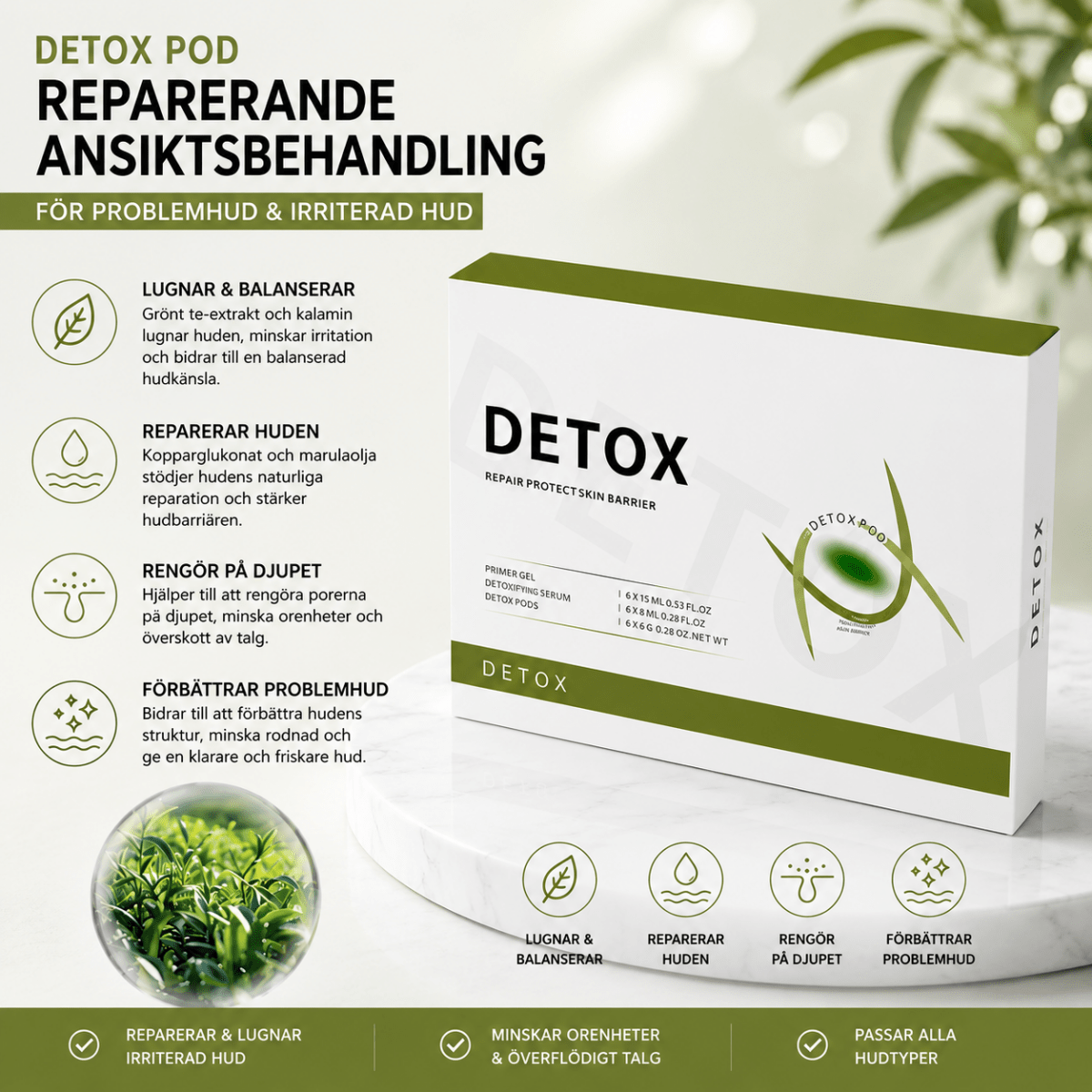 Detox Pod - Professionell Hudvård & Salongsbehandling